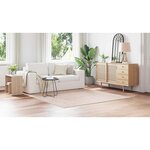 vidaXL Tapis Crème 200 x 200 cm Polypropylène