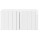 vidaXL Meuble TV mural 59 5 x 41 x 30 cm Blanc brillant