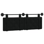 vidaXL Tête de lit suspendue Noir Velours