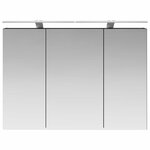 vidaXL Armoire Miroir de Salle de Bain Chêne noir 100 x 14 5 x 70 cm