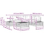 vidaXL 6 pc Ensemble de canapés d'extérieur Polyester Blanc