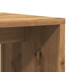 vidaXL Table basse chêne artisanal 100x48x40 cm bois d'ingénierie