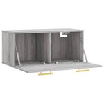 vidaXL Armoire murale sonoma gris 80x36 5x35 cm bois d'ingénierie