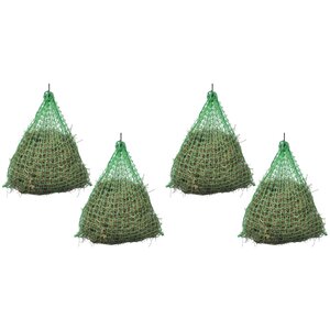 vidaXL Filet à foin 4 Pièces Rond 0 75 x 0 5 m PP