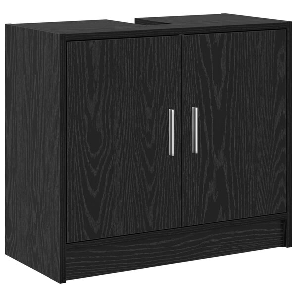 vidaXL Meuble sous lavabo Chêne noir 63x29x55 cm Bois d'ingénierie
