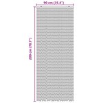 vidaXL Rideau de porte anti-insectes multicolore 90 x 200 cm Bambou