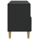 vidaXL Meuble TV 102 x 34 5 x 50 cm Noir Bois d'ingénierie