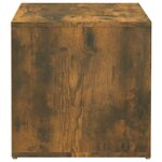vidaXL Tiroir boîte Chêne fumé 40 5x40x40 cm Bois d'ingénierie