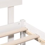 vidaXL Cadre de lit Blanc 150 x 200 cm Bois de pin massif