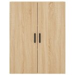 vidaXL Buffet haut Chêne sonoma 69 5x34x180 cm Bois d'ingénierie