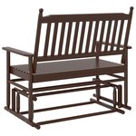vidaXL Banc balancelle marron 118x70x104 5 cm bois massif de peuplier