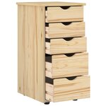 vidaXL Armoire 34 x 39 x 61 5 cm Bois de Pin Massif Marron