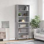 vidaXL Buffet sonoma gris 69 5x32 5x180 cm bois d'ingénierie