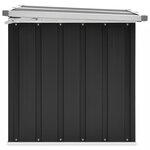 vidaXL Boîte de rangement de jardin Anthracite 109x67x65 cm