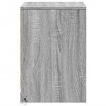 vidaXL Armoire de chevet et lumières LED sonoma gris bois d'ingénierie