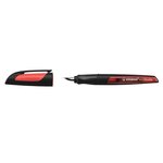 Stylo plume EASYbuddy  plume A - Noir/Corail STABILO