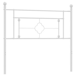 vidaXL Tête de lit métal blanc 100 cm