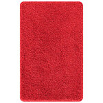vidaXL Ensemble de tapis de bain antidérapants 2 Pièces Rouge PP