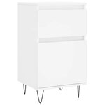 vidaXL Buffets 2 Pièces blanc 40x35x70 cm bois d’ingénierie