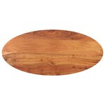 vidaXL Dessus de table 110x50x2 5 cm ovale bois massif d'acacia