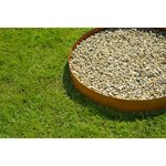 Nature Bordures de jardin 3 Pièces 91 4x10 2 cm acier corten