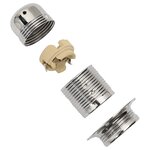 vidaXL Douilles de lampe 2 Pièces nickel satiné E27