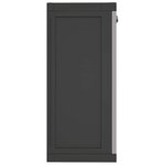 vidaXL Armoire de rangement d'extérieur gris et noir 65x37x85 cm PP