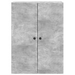vidaXL Armoire Murale Gris béton 66 x 34 5 x 90 cm Bois d'ingénierie