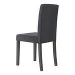 Lot de 2 chaises de salle à manger 89 x 43 x 54 cm salon design moderne cuisine noir 03_0009619