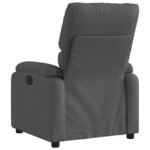 vidaXL Fauteuil inclinable Gris foncé Tissu
