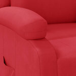 vidaXL Fauteuil inclinable Rouge Similicuir