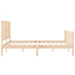 vidaXL Cadre de lit sans matelas bois de pin massif
