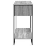 vidaXL Table console sonoma gris 100x35x74 5 cm bois d'ingénierie