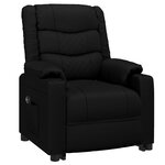 vidaXL Fauteuil Noir Similicuir
