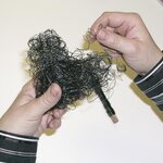 Fil floral  en vrac  verni au feu  rouleau bois 100 g  0 65 mm ø