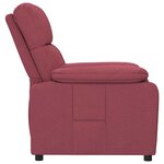 vidaXL Fauteuil inclinable Rouge bordeaux Tissu
