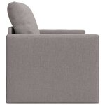 vidaXL Canapé-Lit 60cm Taupe tissu