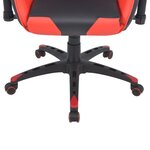 vidaXL Chaise de bureau inclinable Cuir artificiel Rouge