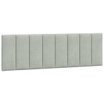 vidaXL Cadre de lit avec LED sans matelas gris clair 160x200cm velours
