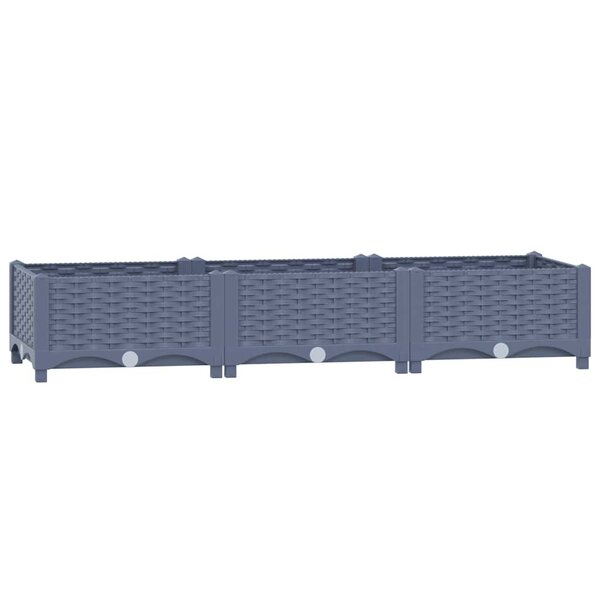 vidaXL Lit surélevé 120x40x23 cm Polypropylène