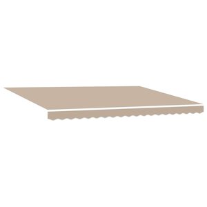 vidaXL Auvent Rétractable Beige 450 × 350 cm Polyester et Acier