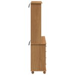 Hutch vidaXL 'ASKIM'Brun Miel 91x40x183 cm Bois massif de pin