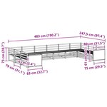 vidaXL Ensembles de canapés 10 pc Bois d'Acacia Massif