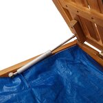 vidaXL Boîte à coussins d'extérieur 150x50x60 5cm bois massif d'acacia