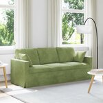 vidaXL Canapé Vert clair 198 x 78 x 80 cm Velours
