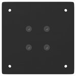 vidaXL Pieds de table basse 4 pièces Noir 42 cm Acier