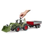 Bruder 02182 - Fendt Vario 211 avec chargeur frontal et remorque à ridelle
