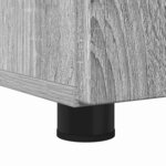 vidaXL Cabinet de salle de bain avec porte Sonoma gris 60 x 35 x 80 cm