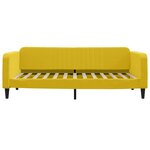 vidaXL Lit de jour avec matelas jaune 100x200 cm velours