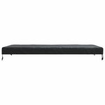 vidaXL Housse de Table Uni Noir 202 x 102 x 15 cm tissu